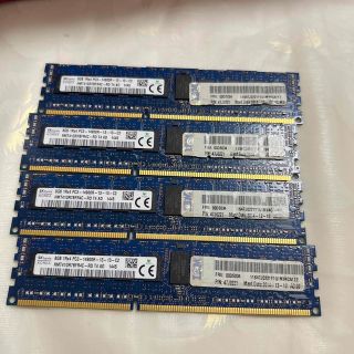 SK hynix ECCメモリ　DDR3 8GB 4枚　合計32GB(PCパーツ)