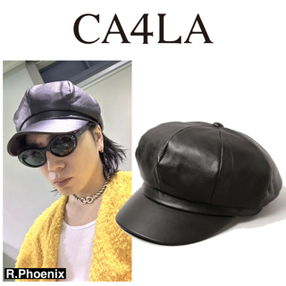 ca4la ALL LEATHER CORDEL 6登坂広臣着用　キャスケット