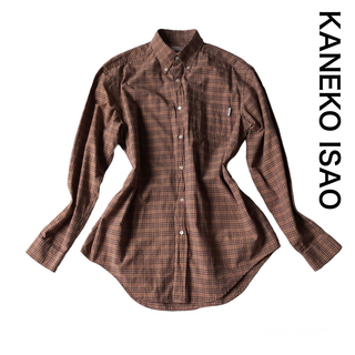 KANEKO ISAO チェック柄ツーピース フリル ボタン ベスト スカート