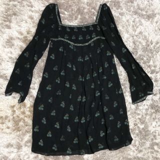 ジルスチュアート(JILLSTUART)のJILL STUART チェリー柄チュニックワンピース(ひざ丈ワンピース)