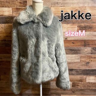 jakke ジャッキー ブルー　水色　ファージャケット