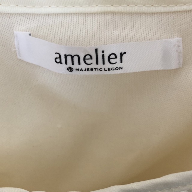 amelier MAJESTIC LEGON(アメリエルマジェスティックレゴン)の白　ワンピース レディースのワンピース(ロングワンピース/マキシワンピース)の商品写真