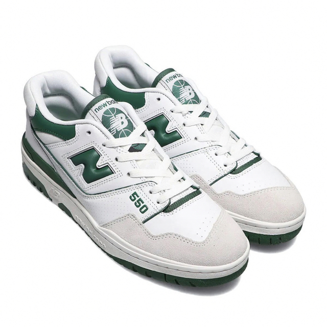 SALE低価 New Balance - BB550 白緑 サイズ26.5cmの通販 by GL