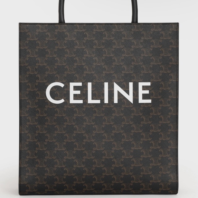 celine(セリーヌ)のCELINE ハンドバッグ プリント入りトリオンフ キャンバス ブラック メンズのバッグ(トートバッグ)の商品写真