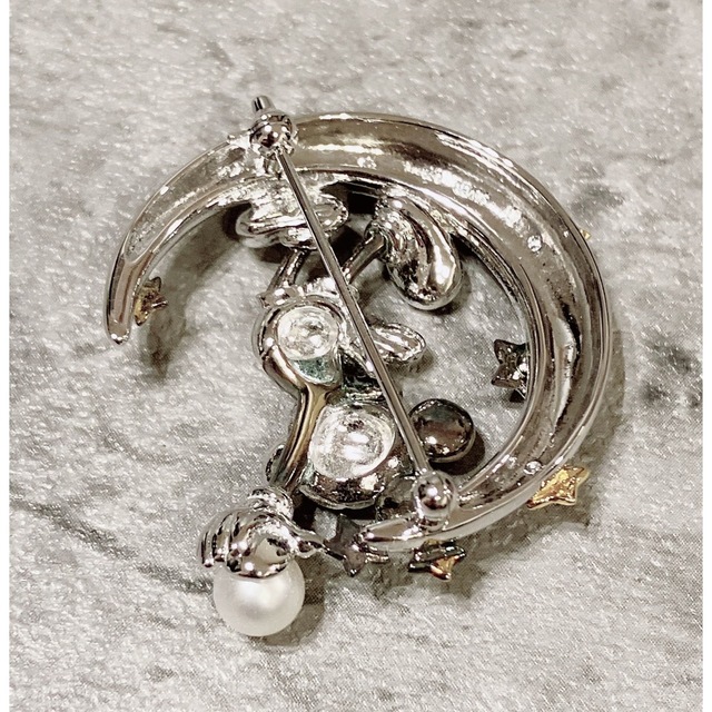 希少 美品 ミキモト MIKIMOTO ミッキーマウス ブローチ 真珠 パール