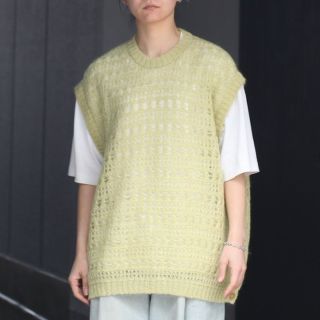 YOKE - YOKE 23SS Mohair Silk Mesh Knit Vest 3の通販｜ラクマ