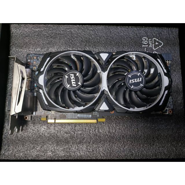 スマホ/家電/カメラMSI Radeon RX 580 ARMOR 8G OC グラフィックボード