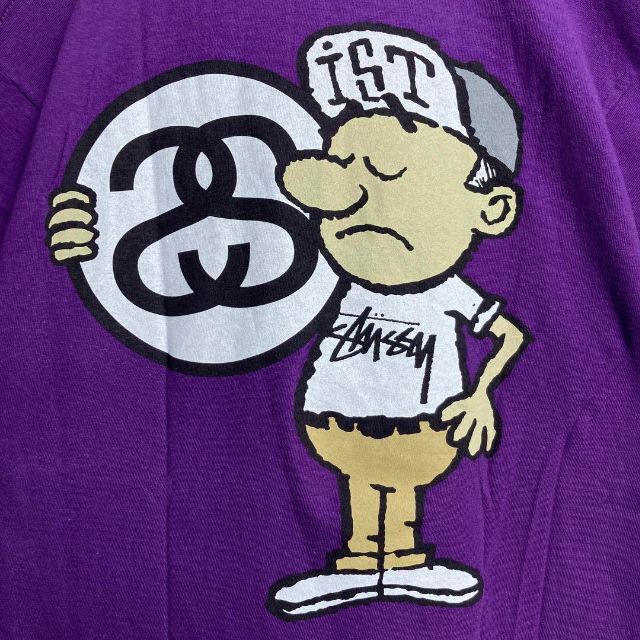 美品】ステューシー ビッグロゴ入り希少カラーTシャツ 即完売モデル