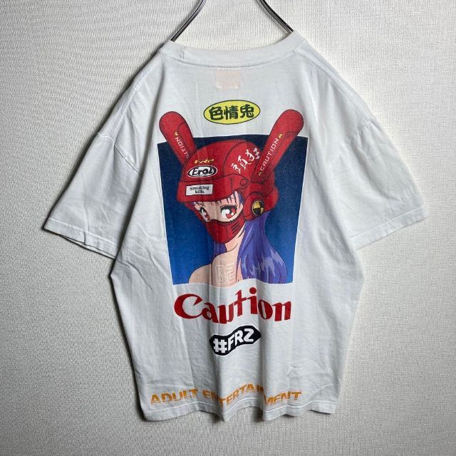【即完売モデル】FR2 バイカーガール 色情兎 バックプリント tシャツ 【即完売モデル】FR2 バイカーガール 色情兎 バックプリント tシャツ