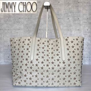 ジミーチュウ(JIMMY CHOO)のしの様専用JIMMY CHOO PIMLICO ホワイトグレー A4トートバッグ(トートバッグ)