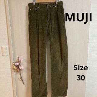 ムジルシリョウヒン(MUJI (無印良品))の10a230 無印　レディース　カーキ　コーデュロイ(チノパン)