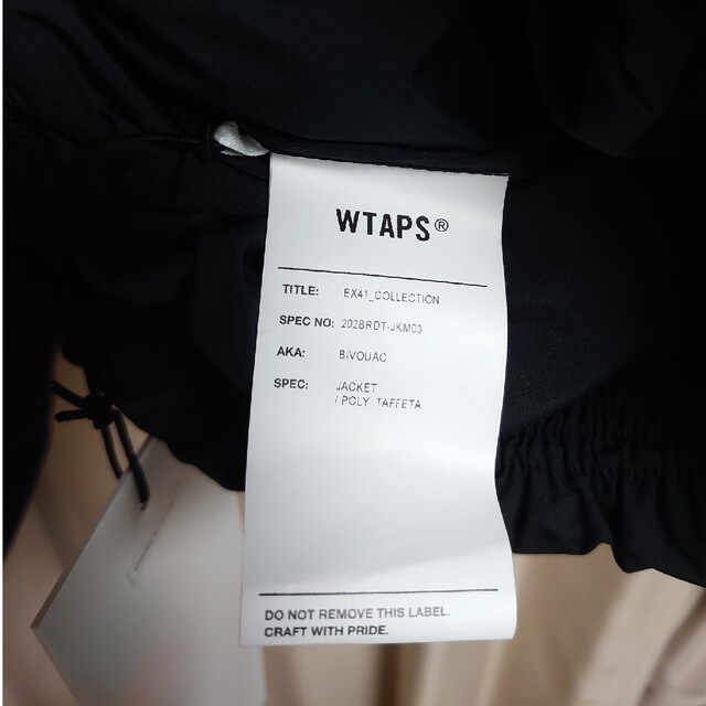 W)taps(ダブルタップス)の［新品未使用］ WTAPS 20AW BIVOUAC JACKET 黒 L メンズのジャケット/アウター(ダウンジャケット)の商品写真