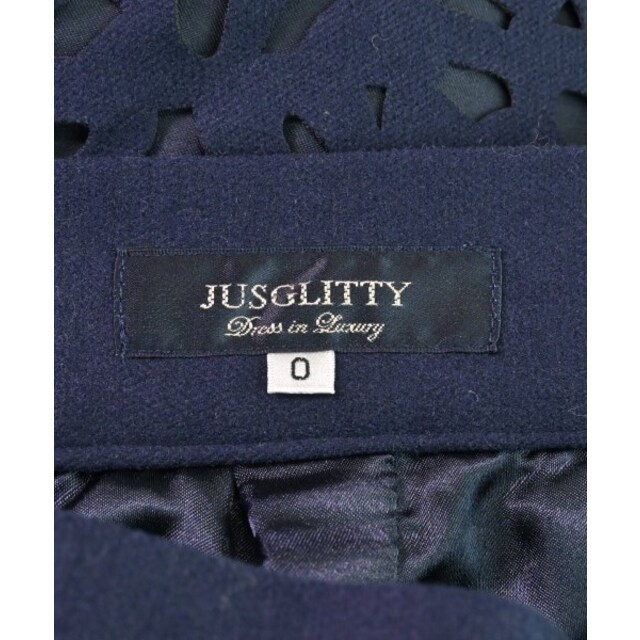 JUSGLITTY(ジャスグリッティー)のJUSGLITTY ジャスグリッティ ロング・マキシ丈スカート 0(XS位) 紺 【古着】【中古】 レディースのスカート(ロングスカート)の商品写真