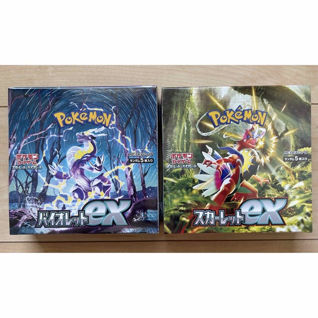 シュリンク付き】ポケモンカード スカーレットexバイオレットex各1BOX