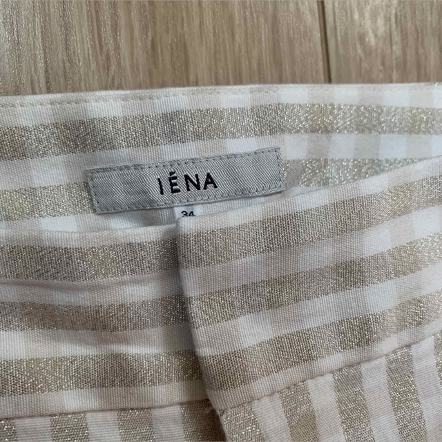 IENA(イエナ)のイエナ　ギンガムチェック　クロップドパンツ レディースのパンツ(クロップドパンツ)の商品写真