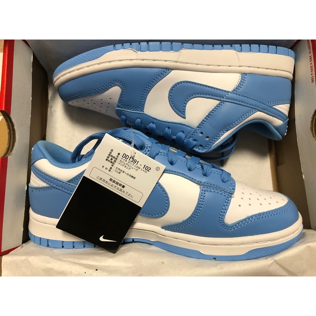 nike dunk low retro university blue 28.5靴/シューズ