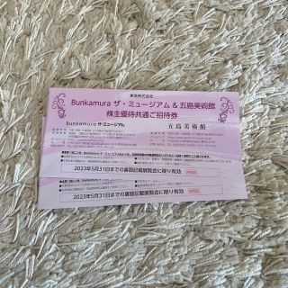 Bunkamura ザ・ミュージアム 五島美術館 ご招待券 2枚セット(美術館/博物館)