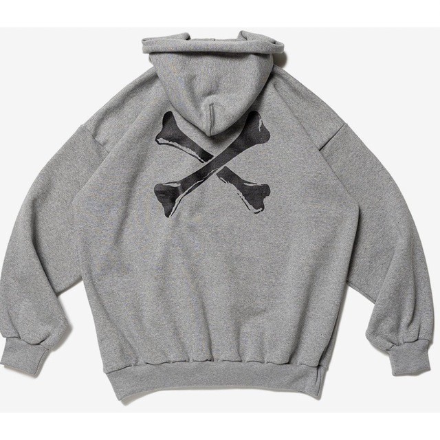 グレーM wtaps CROSS BONES HOODY COTTON