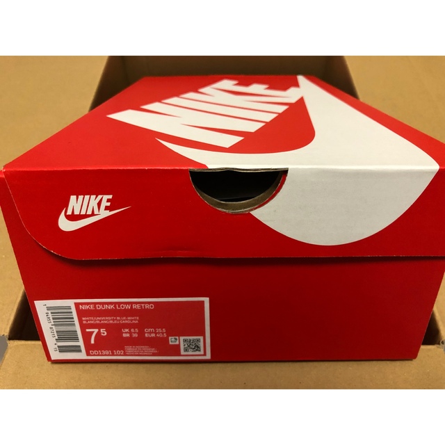 NIKE(ナイキ)の【25.5cm】Nike Dunk Low "University Blue" メンズの靴/シューズ(スニーカー)の商品写真