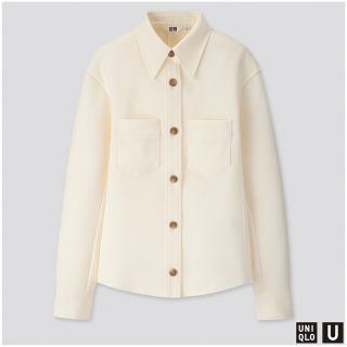 ユニクロ(UNIQLO)のユニクロユー  ジャージーダブルポケットシャツ　アウター(ブルゾン)