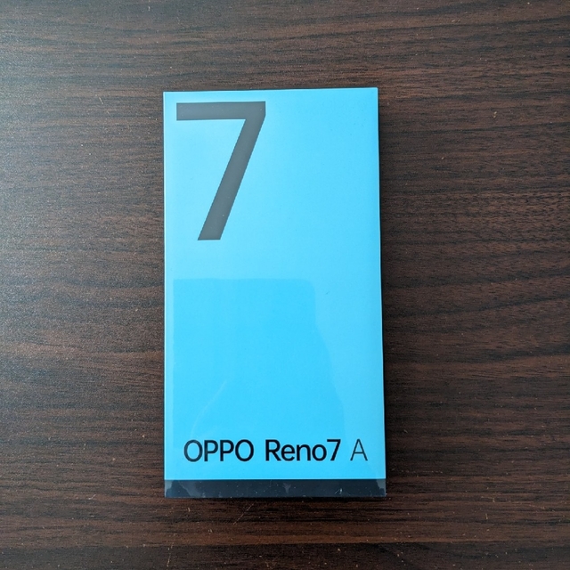 OPPO(オッポ)のOPPO Reno7　スターリーブラック　新品未使用品 スマホ/家電/カメラのスマートフォン/携帯電話(スマートフォン本体)の商品写真