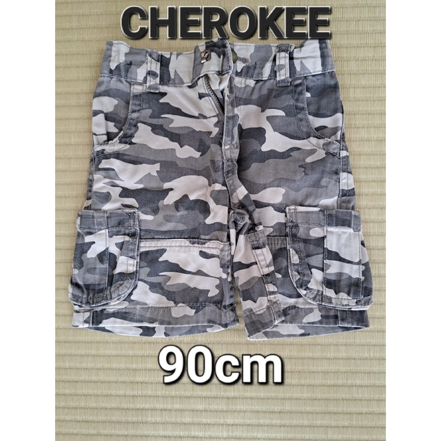 西松屋(ニシマツヤ)の【used】CHEROKEE　ベビー・キッズ　迷彩柄ハーフパンツ　90cm キッズ/ベビー/マタニティのキッズ服男の子用(90cm~)(パンツ/スパッツ)の商品写真