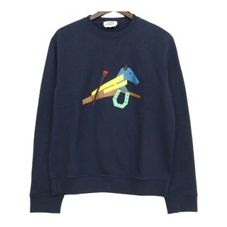 グッドふとんマーク取得 HERMES エルメス スウェット M 紺 - 通販