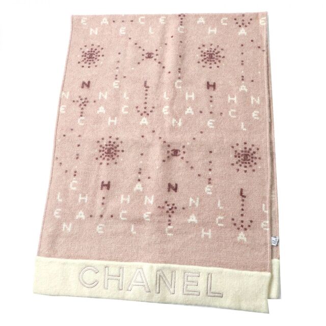 極美品◎イタリア製 CHANEL シャネル レディース シルク混 モヘア ロゴ入り 大判 ショール/マフラー ダスティピンク 61×168cm 可愛い♪ m05-st30309-831 2022年最新海外 20592円引き CHANEL シャネルマフラー レディース