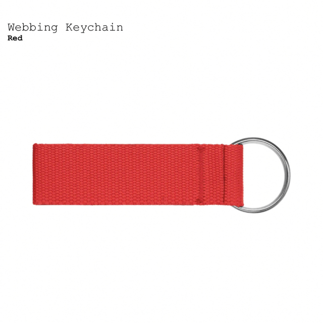 Supreme(シュプリーム)のsupreme webbing keychein red メンズのファッション小物(キーホルダー)の商品写真