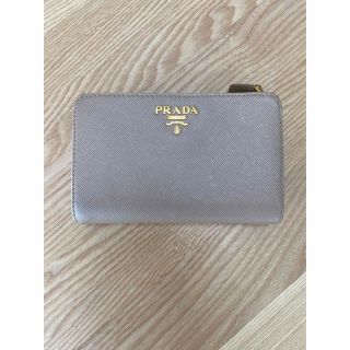 プラダ(PRADA)のPRADA 二つ折り財布　ピンクベージュ(財布)