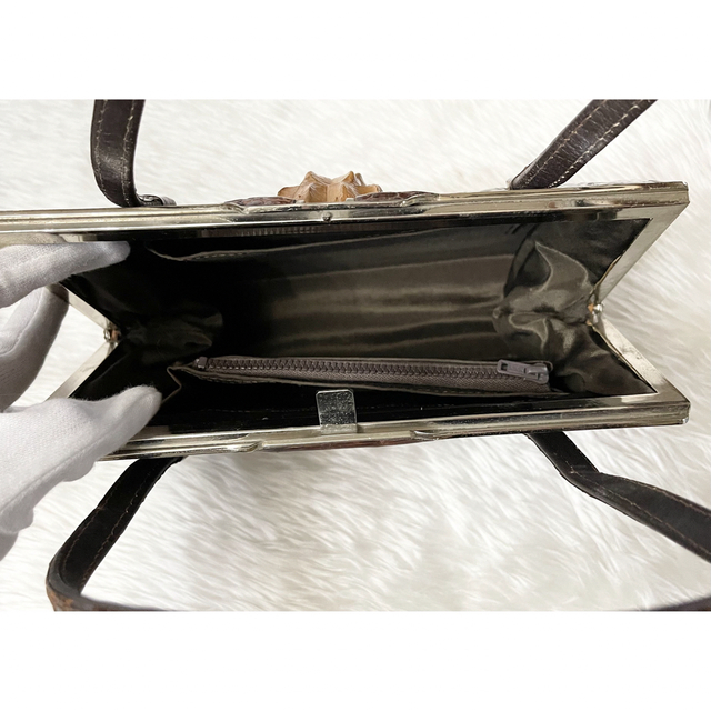 クロコダイル　ハンドバッグ レディースのバッグ(ハンドバッグ)の商品写真