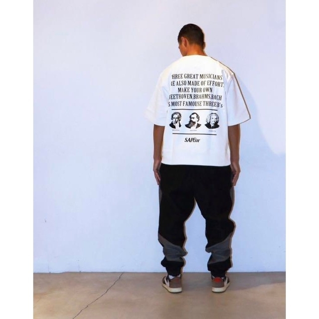 今日の超目玉】 SAPEur DENIM TRACK PANTS ブラック Mサイズデニム黒