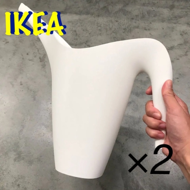 新品　IKEA じょうろ　水差し　2個 インテリア/住まい/日用品のインテリア小物(花瓶)の商品写真