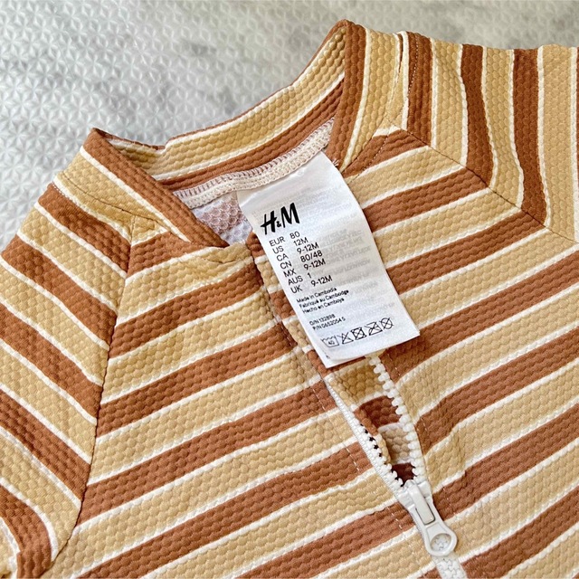 H&M(エイチアンドエム)のH&M  スイムスーツUPF50  80センチ　ベビー水着 キッズ/ベビー/マタニティのベビー服(~85cm)(水着)の商品写真