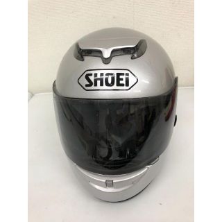 ショウエイ(SHOEI)のSHOEI ショウエイ ヘルメット Mサイズ シルバー色 【ジャンク品】 ☆☆☆(ヘルメット/シールド)