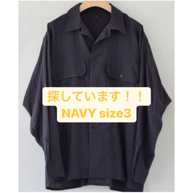 22SS COMOLI 空房オックスCPO NAVY 3