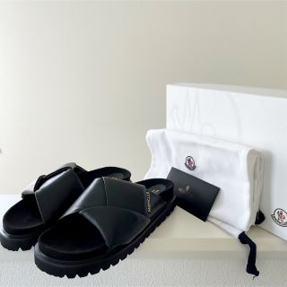 シンプルでおしゃれ Moncler SALARISSE サンダル 37 24cm 黒