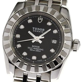 チュードル(Tudor)のチュードル TUDOR 22010 クラシックデイト 10Pダイヤ 自動巻き レディース 良品 _741707【ev20】(腕時計)