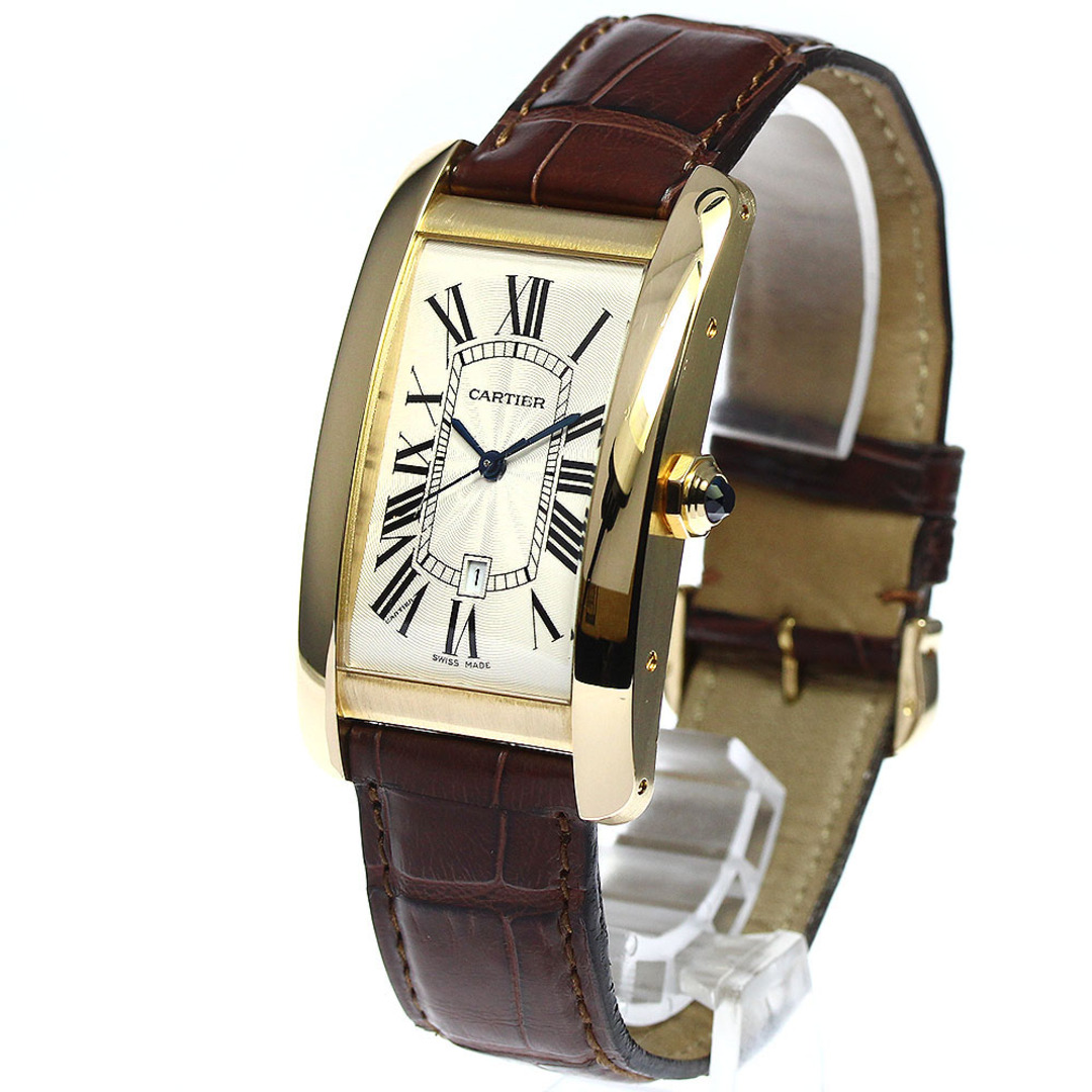 カルティエ CARTIER W2603156 タンクアメリカン LM K18YG 自動巻き メンズ _745034