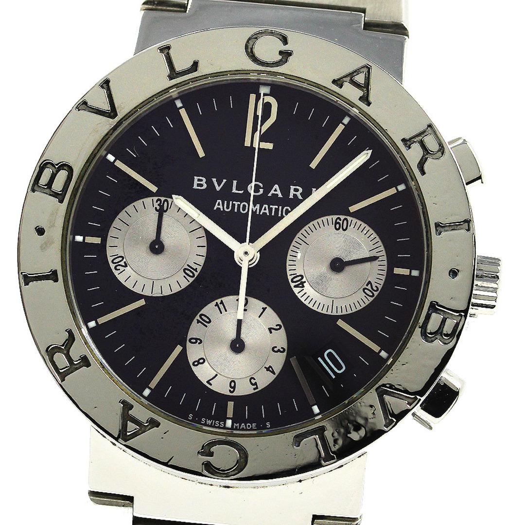 訳あり ブルガリ BVLGARI BB38SSCH ブルガリブルガリ クロノグラフ デイト 自動巻き メンズ _738285 | フリマアプリ ラクマ