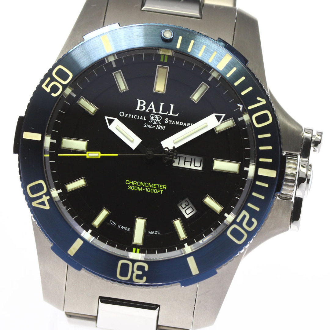 ボールウォッチ BALLWATCH DM2276A エンジニアハイドロカーボン デイデイト 自動巻き メンズ 美品 箱・保証書付き_744054【ev10】