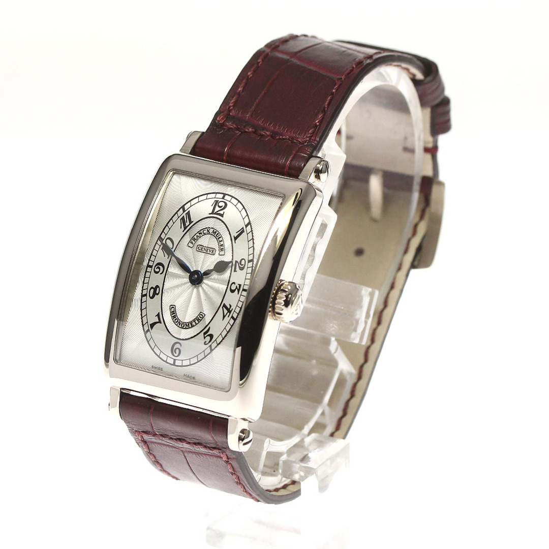 フランクミュラー FRANCK MULLER 902QZ ロングアイランド クロノメトロ K18WG クォーツ レディース 良品 箱・保証書付き_746410