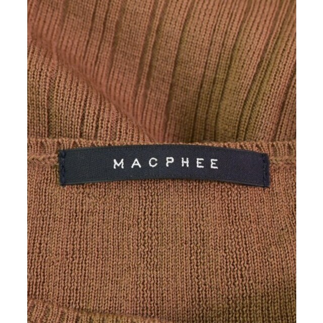 MACPHEE(マカフィー)のMACPHEE マカフィー ニット・セーター S 茶 【古着】【中古】 レディースのトップス(ニット/セーター)の商品写真