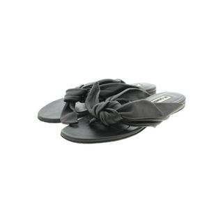 ジルサンダー(Jil Sander)のJIL SANDER ジルサンダー サンダル 35(21.5cm位) 黒 【古着】【中古】(サンダル)