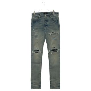 ダークブラウン 茶色 AMIRI アミリ BK Clashed Skinny Jean