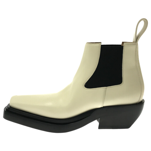 BOTTEGA VENETA ボッテガヴェネタ ANKLE BOOT LEATHER 639830　V00M0 レザー アンクルブーツ ホワイト レディース