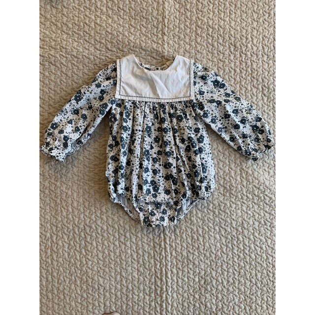 little cotton clothes セーラーカラー　ロンパース キッズ/ベビー/マタニティのキッズ服女の子用(90cm~)(ワンピース)の商品写真