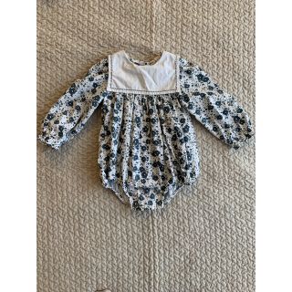 little cotton clothes セーラーカラー　ロンパース(ワンピース)