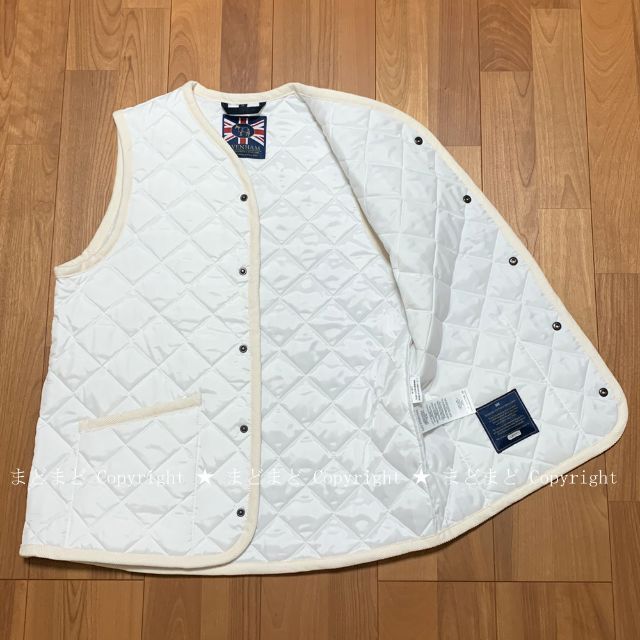 LAVENHAM - 美品 ラベンハム THORNHAM 中綿 キルティング ベスト 38 白