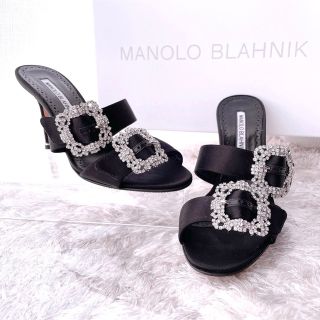 マノロブラニク(MANOLO BLAHNIK)のMANOLO BLAHNIK マノロブラニク　ミュールサンダル　パンプス　極美品(ハイヒール/パンプス)